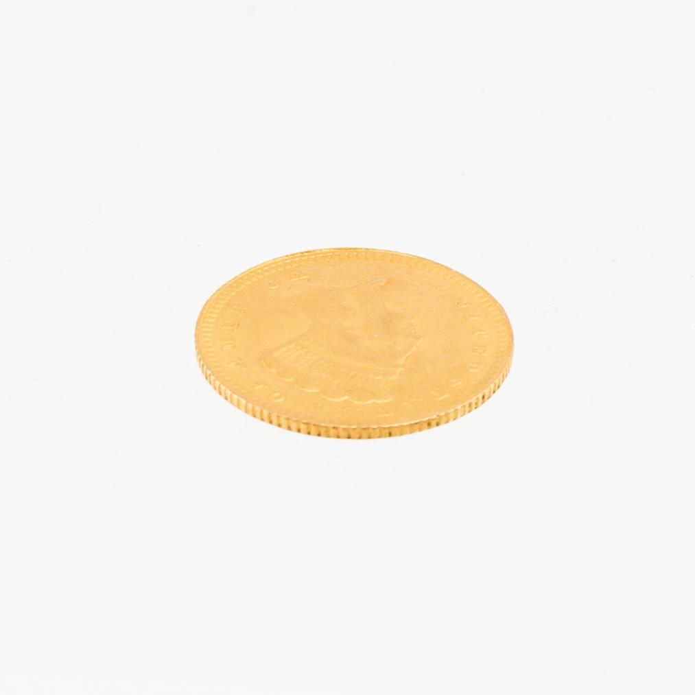 Gold coin 1 dollar USA 1868.