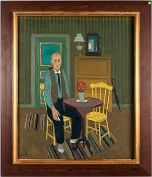 PELLE ÅBERG, olja på duk. Sign.