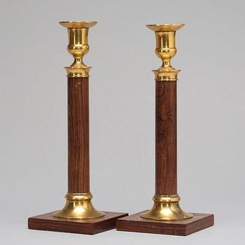 A pair of candlesticks, circa 1900.