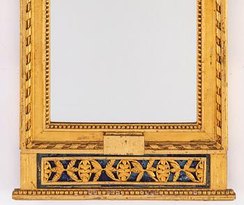 A late Gustavian late 18th century mirror.