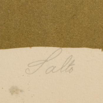 AXEL SALTO, färglitografi, signerad och numrerad 109/260.