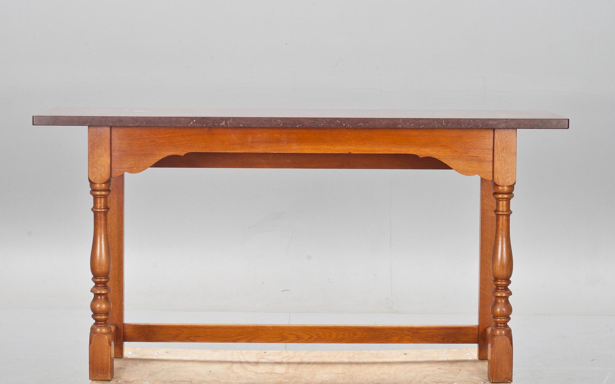 VÄGGBORD, med stenskiva, barockstil. 1900-tal.