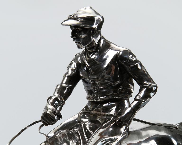 WILHELM ZWICK, skulptur, nysilver, Kayser, sign.