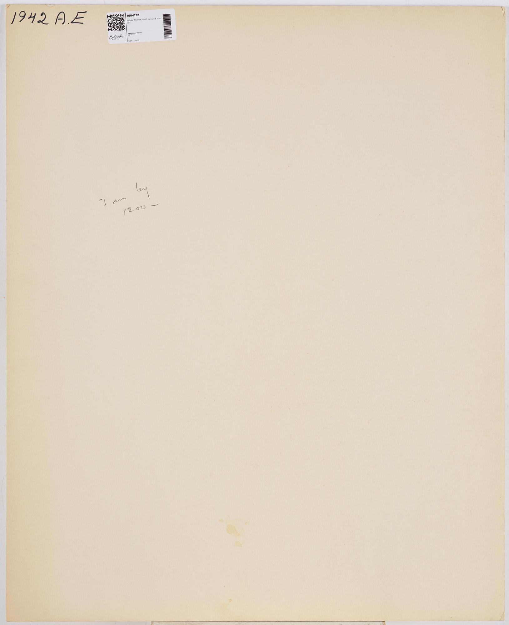 Gösta Werner, Untitled.