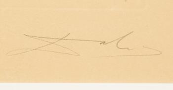 Salvador Dalí, fotolitografi & gravyr, 1969, signerad CXXIII/CL.