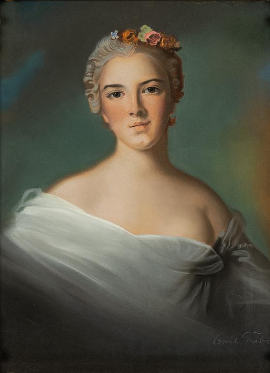 Jean-Marc Nattier, probably Louise Henriette de Bourbon, Duchess of Chartres.