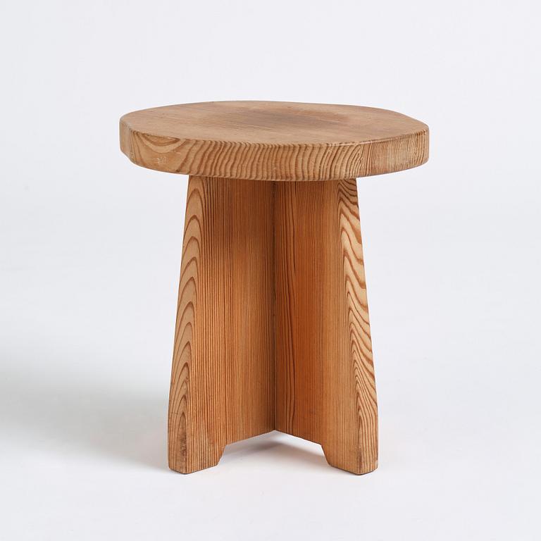 David Rosén, a pine stool 'Berga', Nordiska Kompaniet, Sweden 1930-1940s.