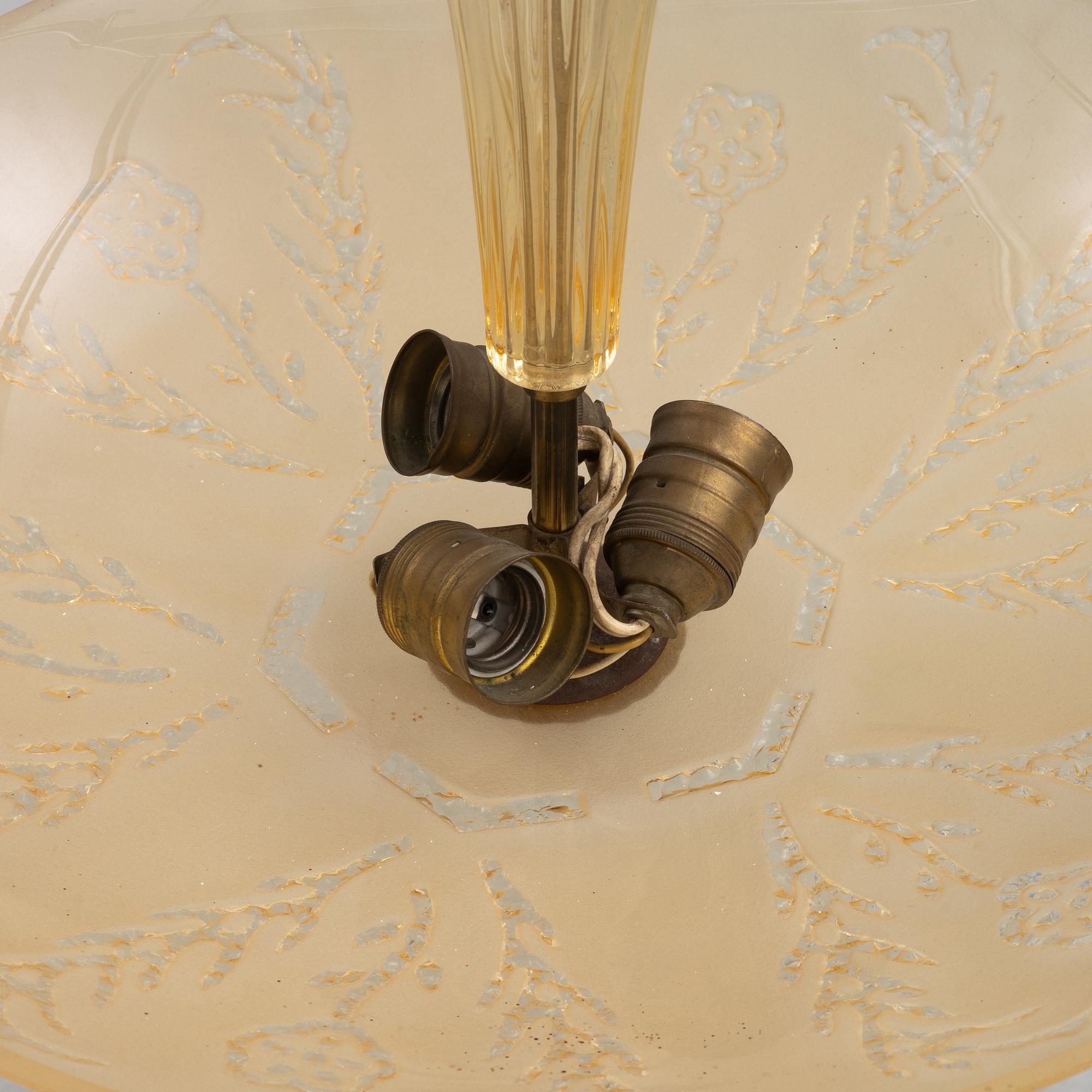 A Swedish Modern ceiling lamp, 1940's/50's.