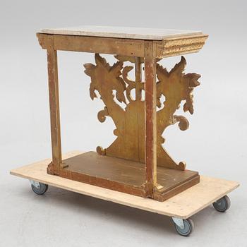 Console table, mid-19th century, Empire.