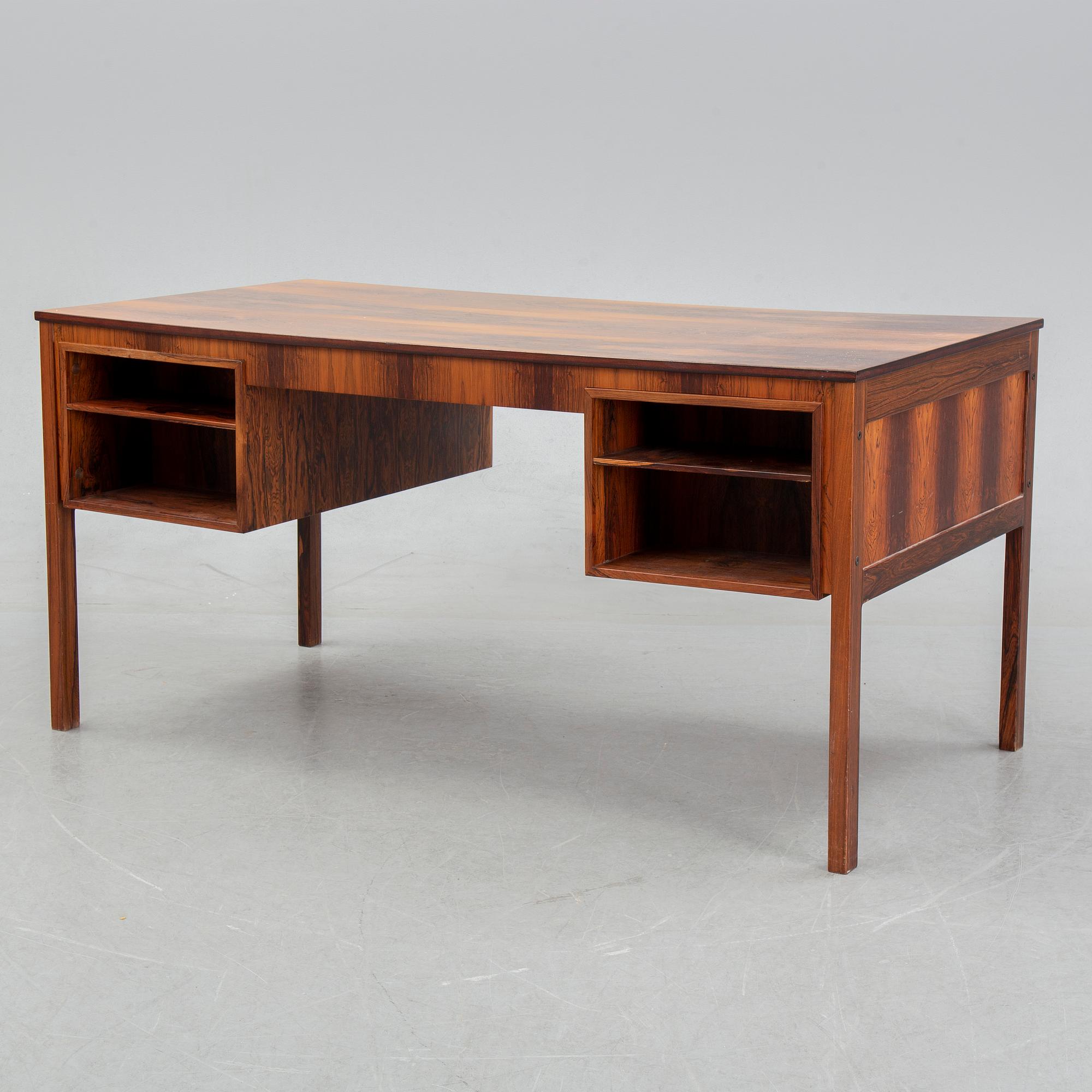 Erik Wörtz, a rosewood venered model 'Exklusiv' writing desk, IKEA, 1960s.