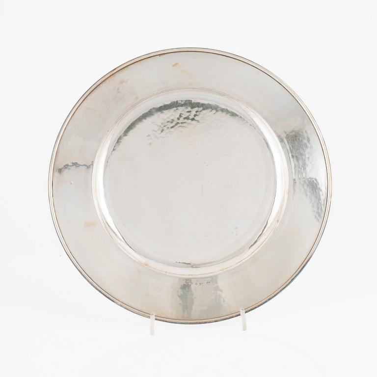 Tallrikar, silver, 12 st, GAB, Stockholm, 1928.
