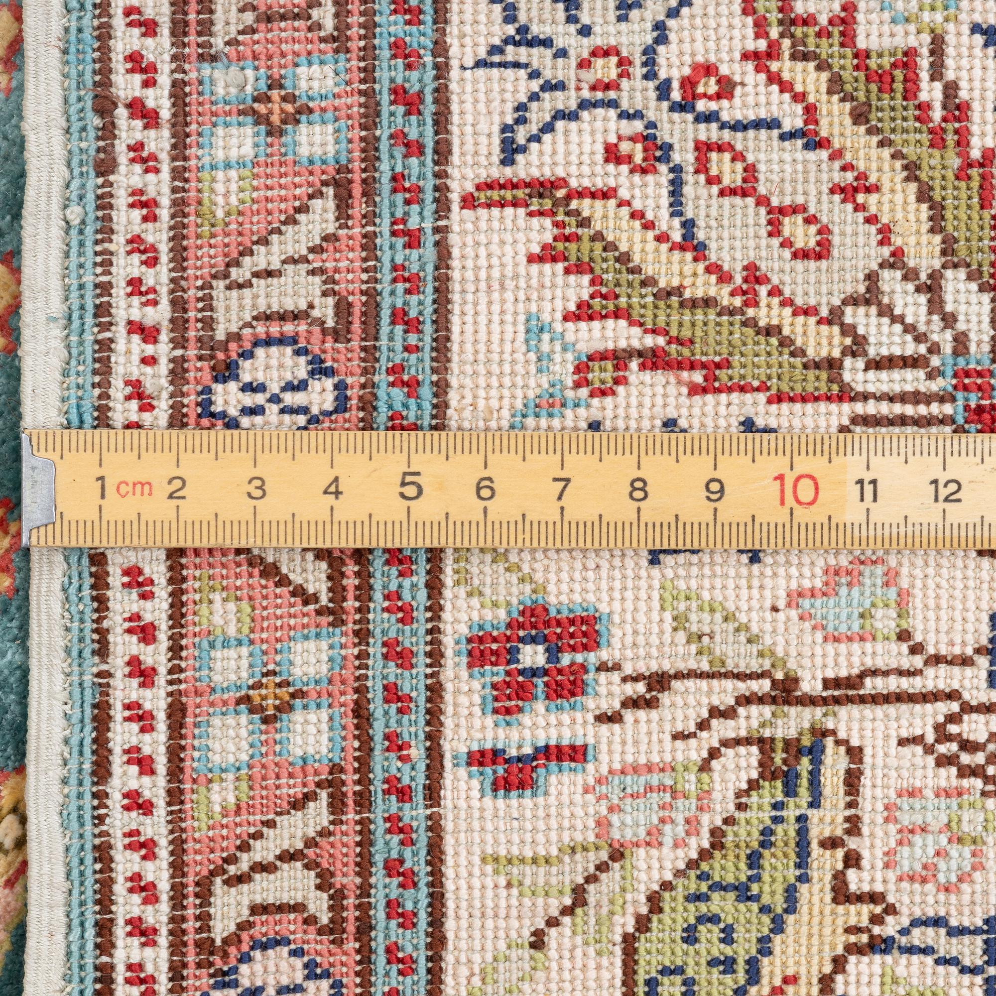 Carpet, silk approximately 125 x 90 cm.