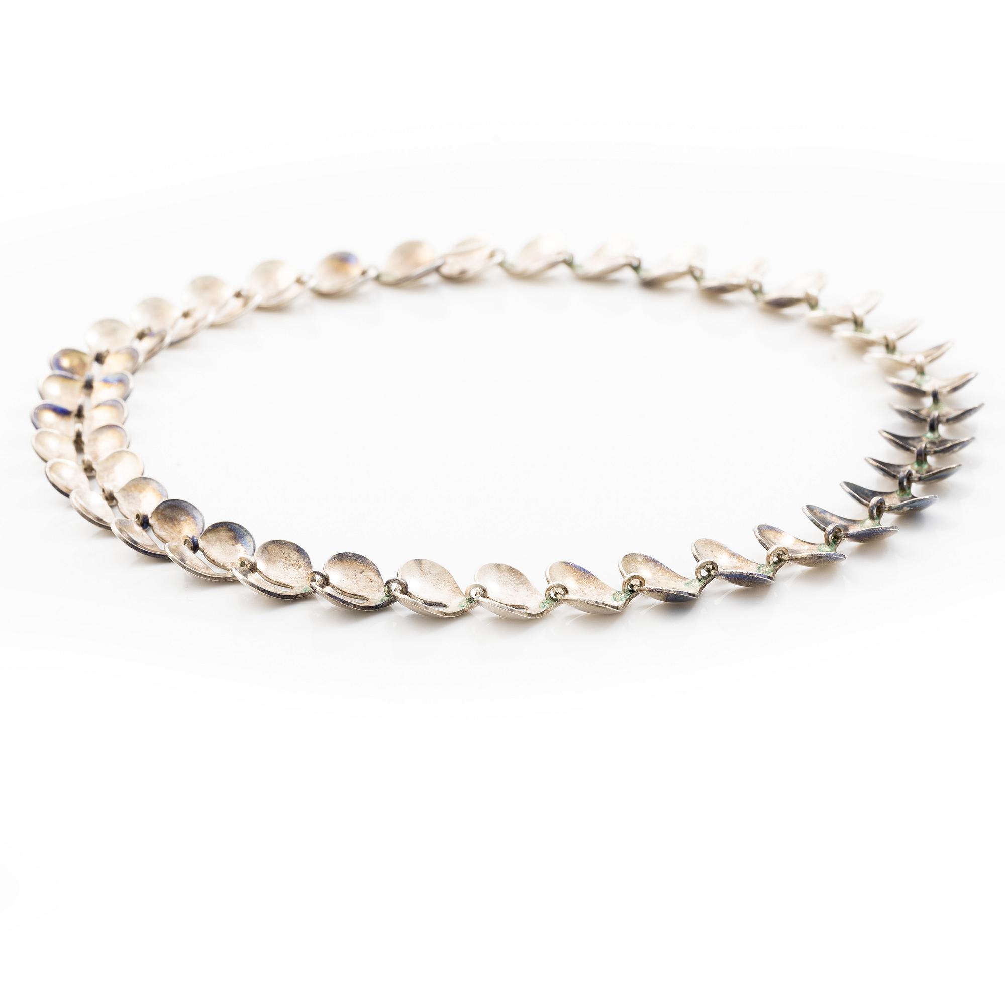 Ateljé Stigbert, collier, sterlingsilver, Stockholm, 1957.