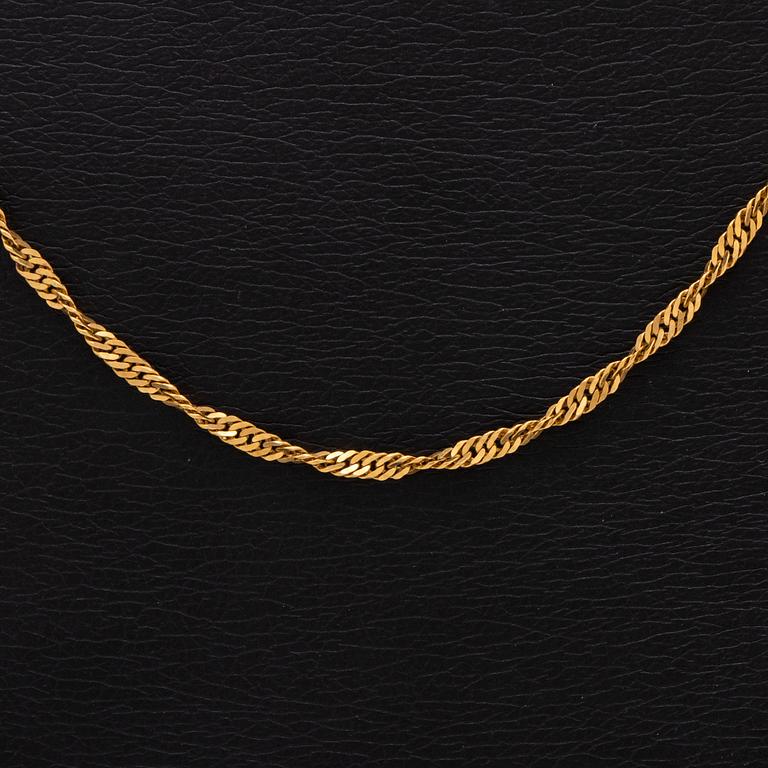 Goldchain 18K, 9,2 g, approx 62 cm.