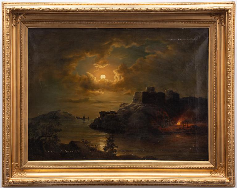 Herman Södersten, Moonlight over the Castle Ruin.