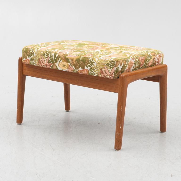 Folke Ohlsson, an armchair with ottoman "Duxiesta", Bra Bohag, Ljungs Industrier, Malmö 1960s.