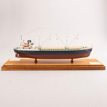 A ship model, M/S Kell, launched 1948.