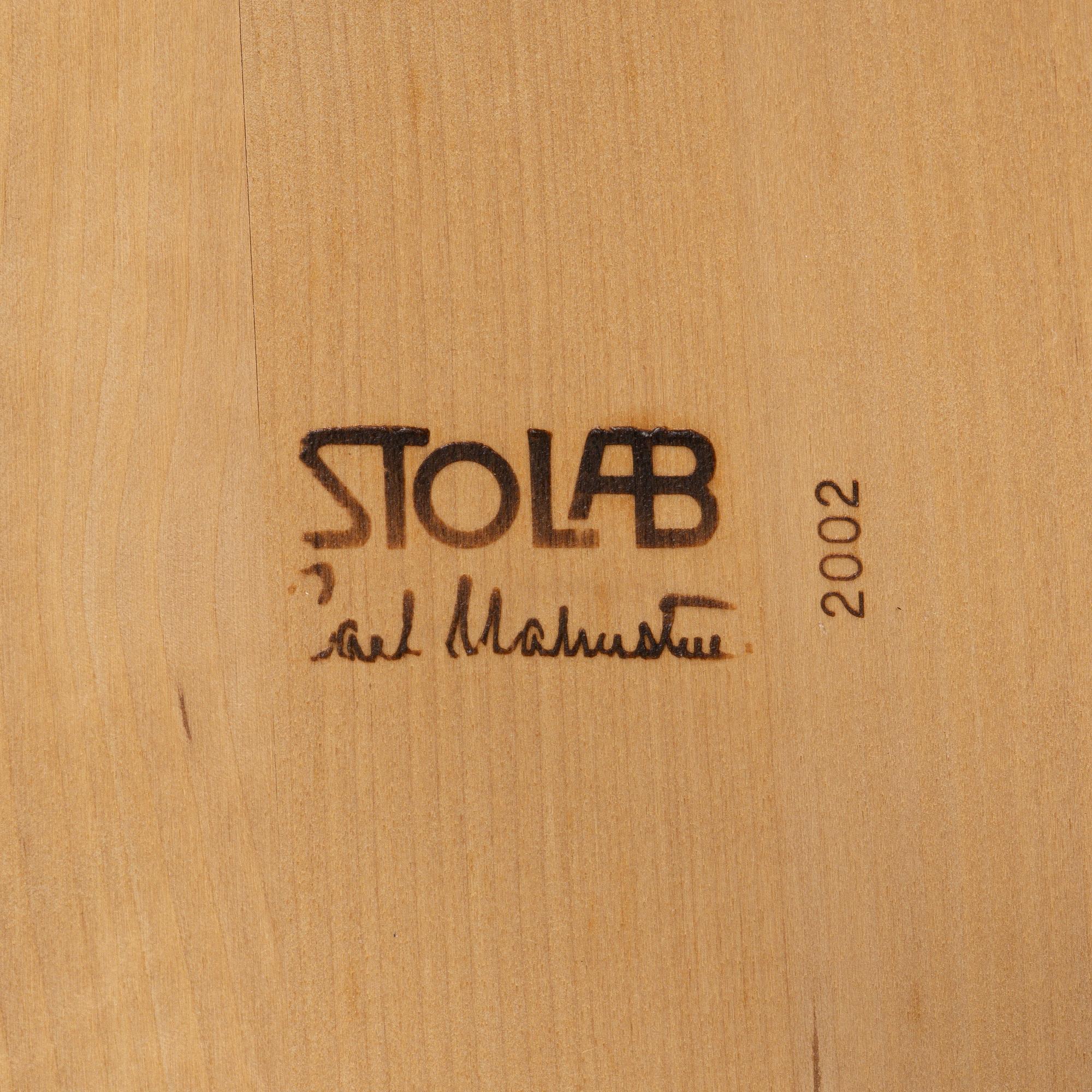 Carl Malmsten, a set of three chairs, "Lilla Åland", Stolab, 2002.