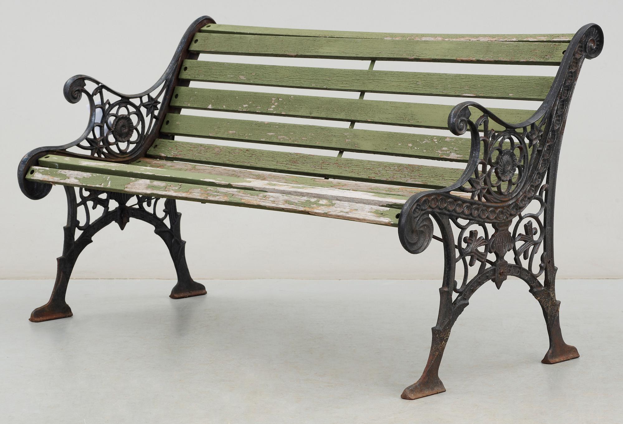 TRÄDGÅRDSSOFFA, gjutjärn, 1900-tal.