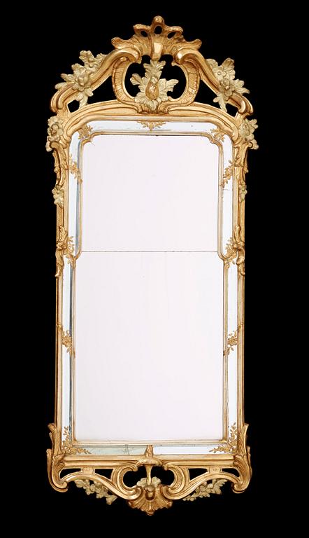 A Swedish Rococo mirror by N Meunier, master 1754.