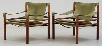 FÅTÖLJER, ett par, "Sirocco", Arne Norell.