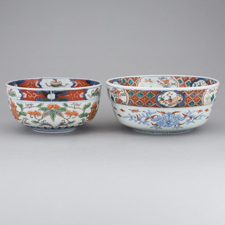 SKÅLAR, två st, porslin, Japan, omkribng 1900.