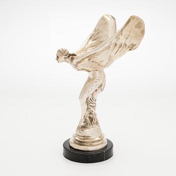 Skulptur, "Spirit of Ecstacy", symbol för Rolls-Royce, 1900-tal.