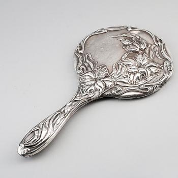 HANDSPEGEL, silver, jugend, Chester 1911.