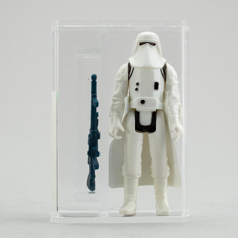 STAR WARS, 5 stycken actionfigurer, AFA-graderade, Kenner 1980-tal.