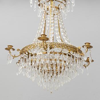 An Empire style chandelier, first half of the 20th Century.