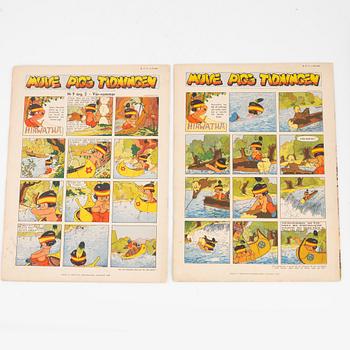 Serietidningar, "Musse Pigg Tidningen", 22 st, 1937-1938.