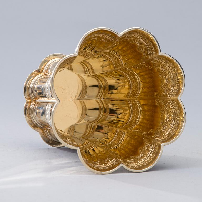 MARGARETABÄGARE, sterlingsilver, A. Michelsen, Copenhagen. Vikt 352 g.