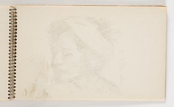 Lotte Laserstein, 10 små skissblock med teckningar.