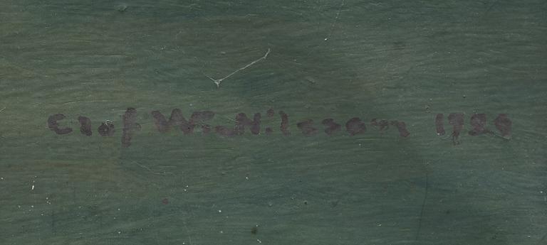 Olof Walfrid Nilsson,  "Sommarkväll vid Dalby, Wärmland".