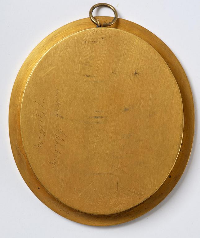 Jacob Axel Gillberg, Young woman with red scarf (Miss Skönborg).