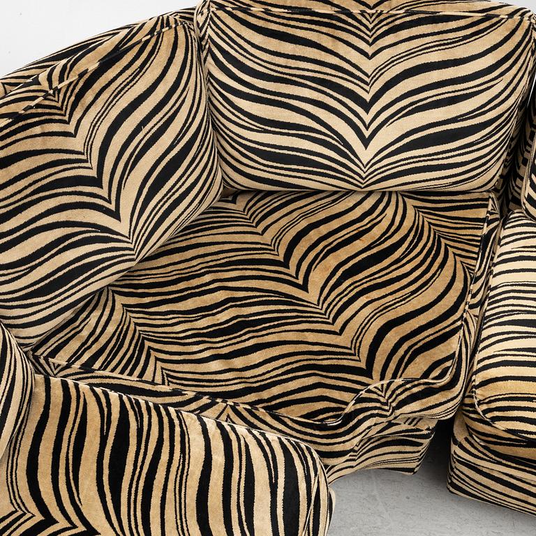 A three-piece 'Playboy' modular sofa, Dux, 1970s/80s.