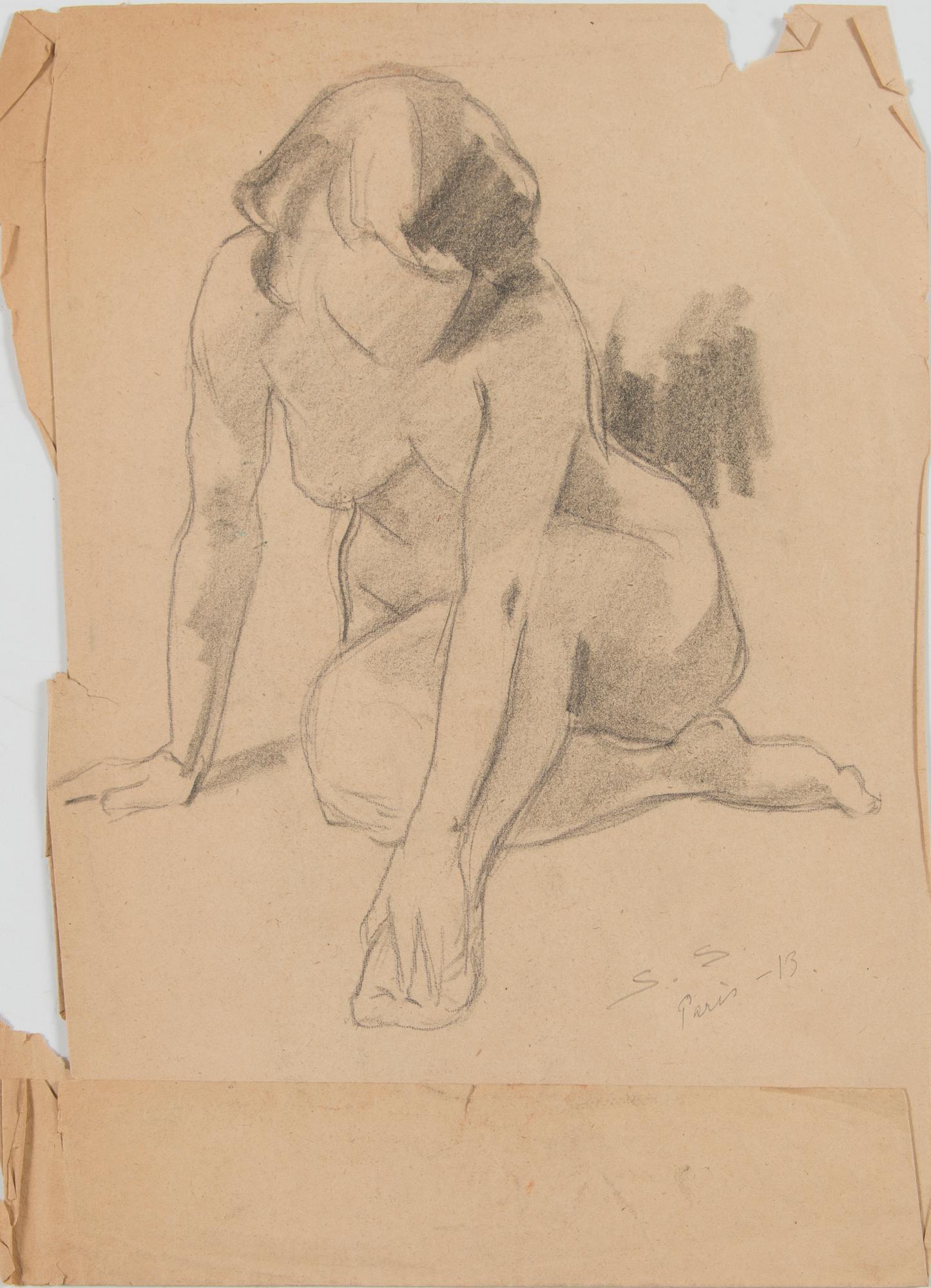 Santeri Salokivi, Studies of  Women Nudes, 5 pcs.