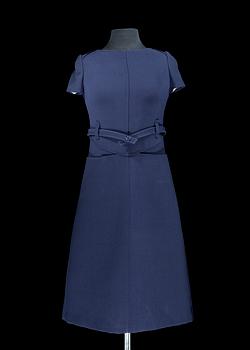 1507. A 1960s/70s blue wool dress by Courrèges.