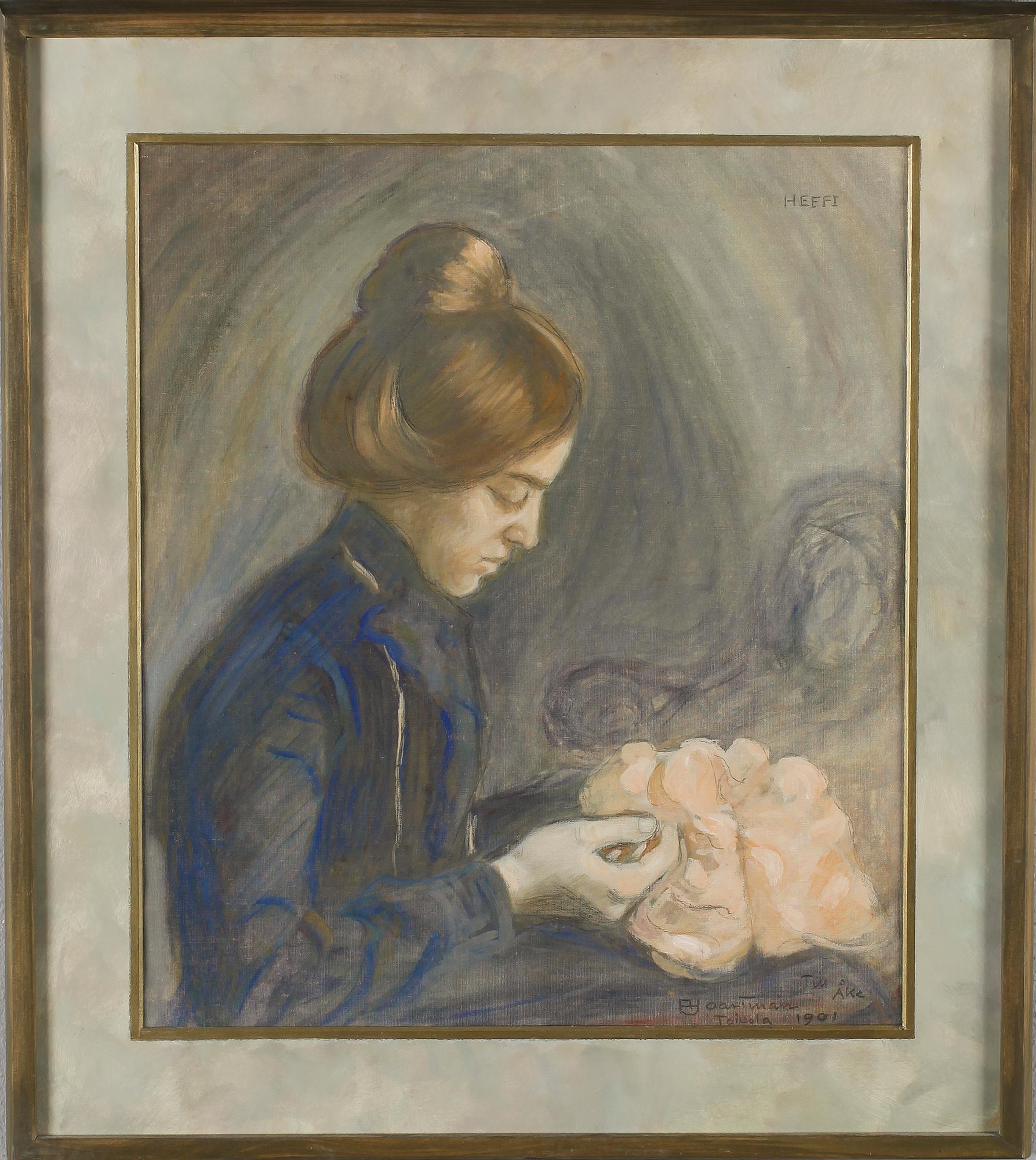 AXEL HAARTMAN, blandteknik, signerad och daterad 1901.