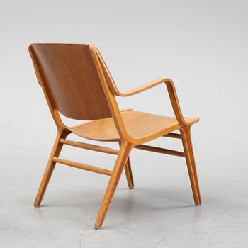Peter Hvidt & Orla Mølgaard Nielsen, a teak and beech 'Axchair', Fritz Hansen, Denmark.