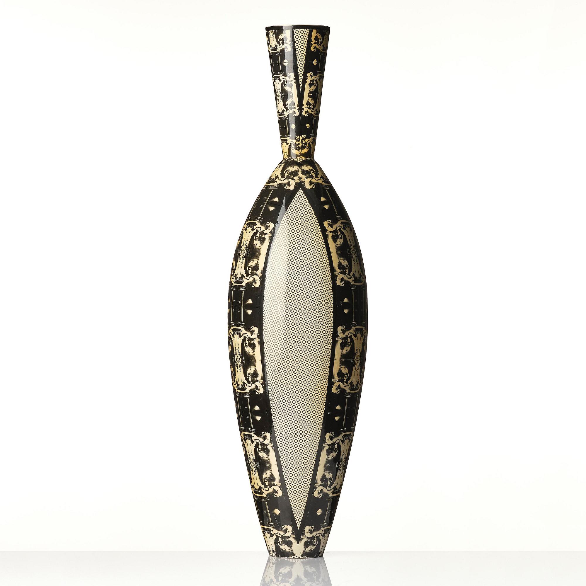 Åsa Lindström, a unique ceramic floor vase, Rörstrand, 1991.