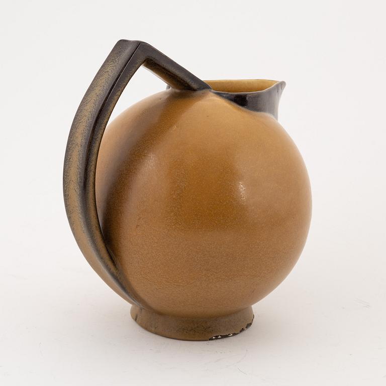 Ewald Dahlskog, a 'model D95' ceramic pitcher, Bo Fajans, Sweden 1935-48.