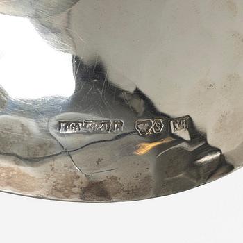 Bowl and vase, silver, GAB, Stockholm 1929, respectively Markström, Uppsala 1925.