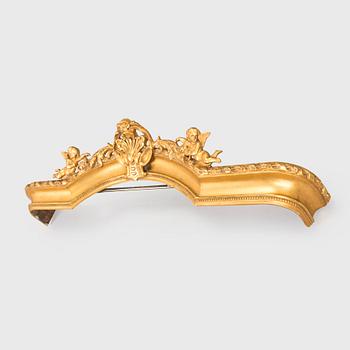 A neo-rococo cornish, late 19th century.