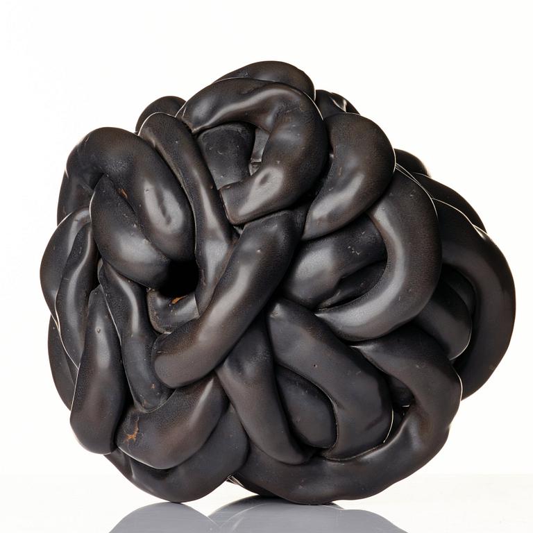 Mårten Medbo, a glazed stoneware sculpture, "Hose", dated 2012.