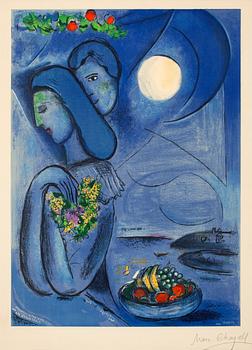 334. Marc Chagall (Efter), "Saint-Jean-Cap-Ferrat".