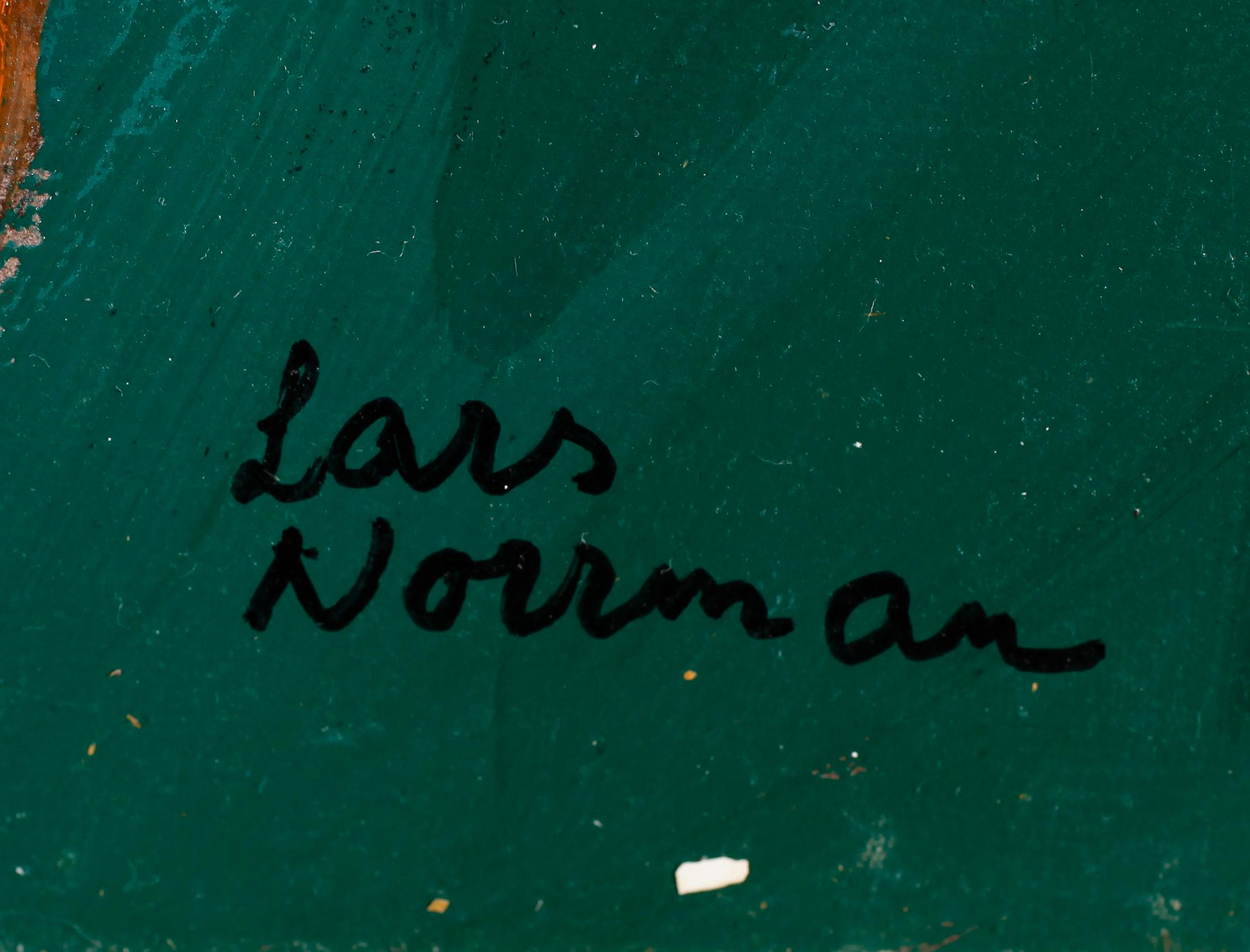 LARS NORRMAN, olja på pannå, signerad.