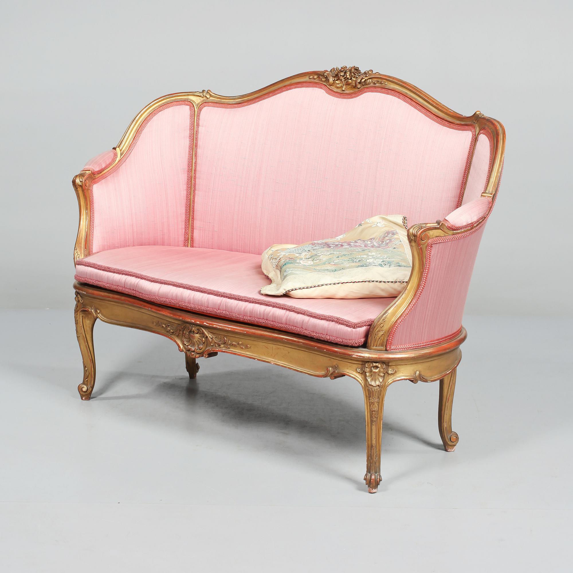 SOFFA, rokokostil, tidigt 1900-tal.
