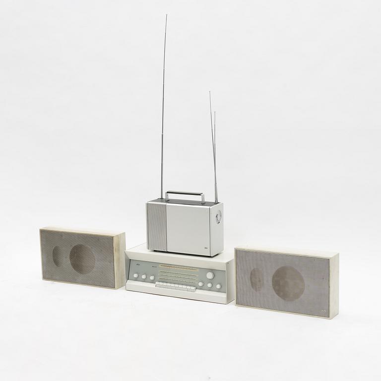Dieter Rams, stereo receiver, model 'RCS 9-S' and speakers model 'L450/2', Braun, Germany, designed in 1961.