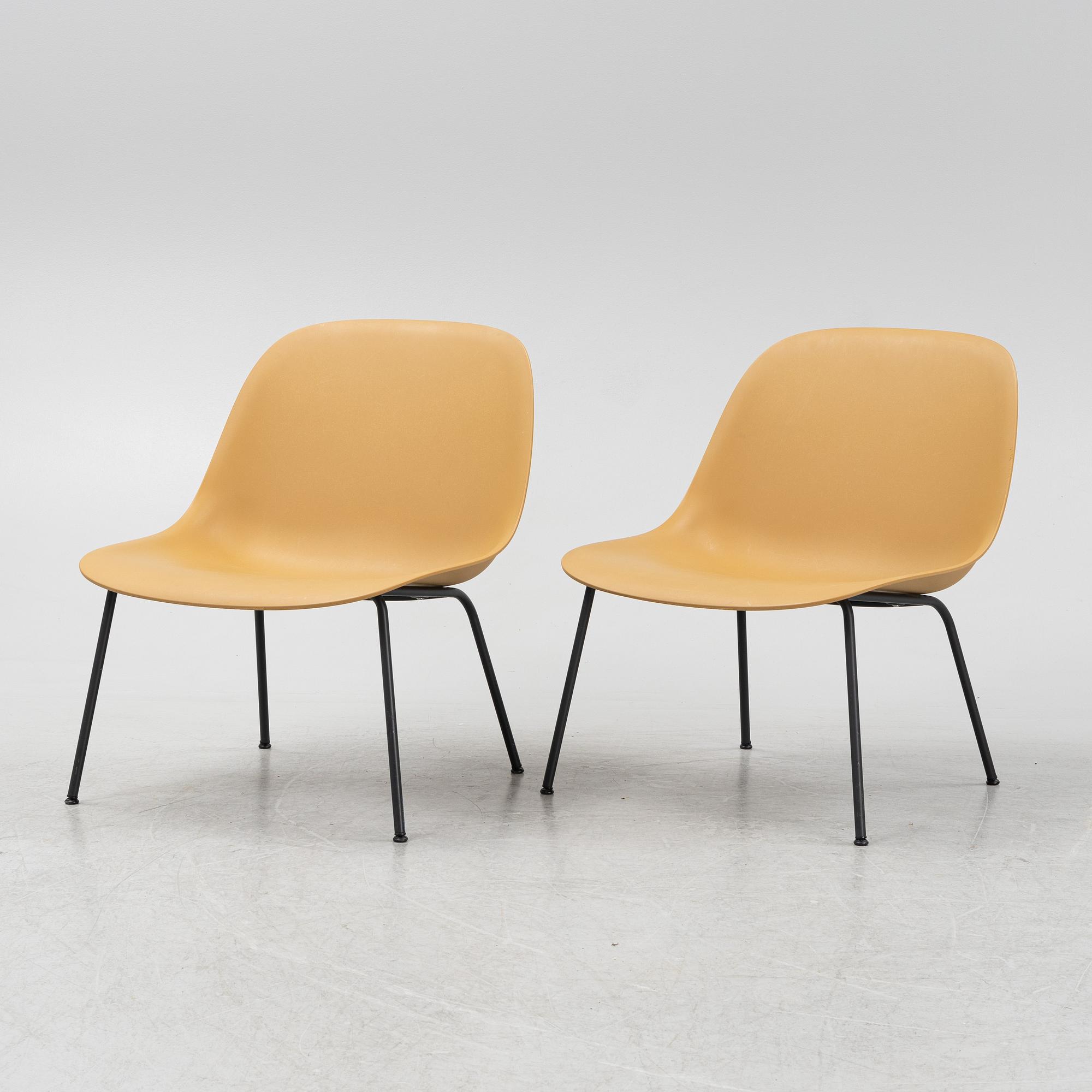 A pair of 'Fiber Lounge Chair' chairs, Muuto, Denmark.
